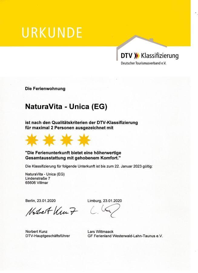 Ferienwohnung Unica Im Lahntal Villmar エクステリア 写真